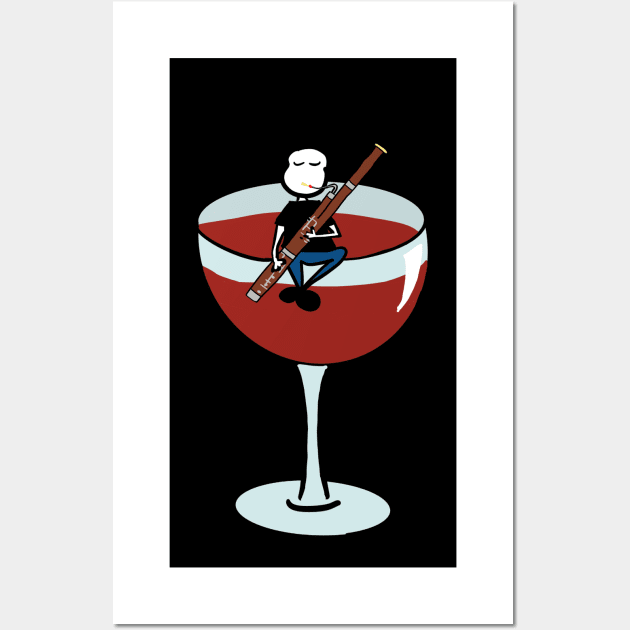 Bassoon wine life Wall Art by Guastevi